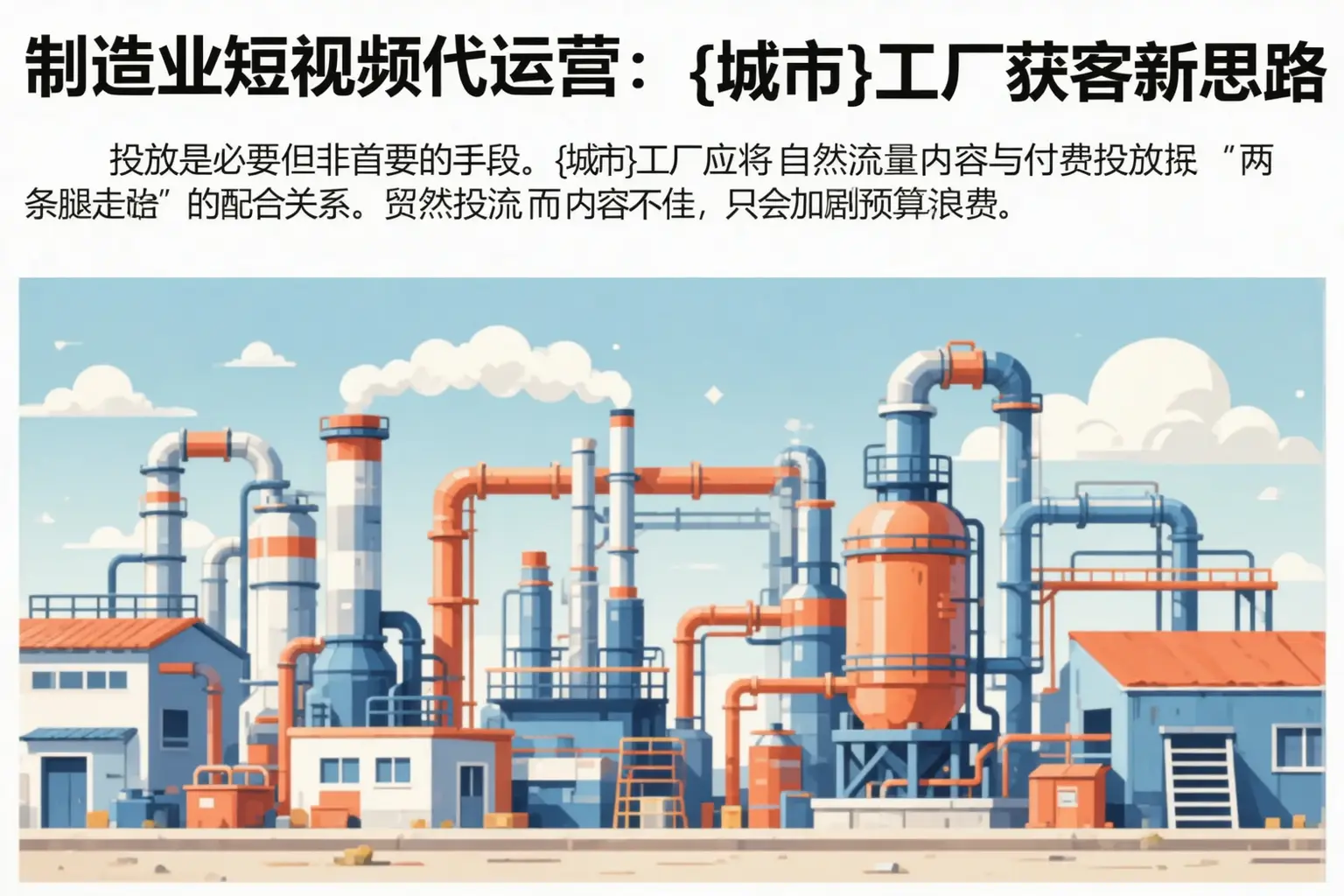 制造业短视频代运营:射阳工厂获客新思路